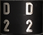 Black ring with white code 2 characters for ospreys